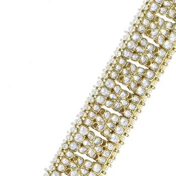 traditional ethnic kundan studded adjustable kamarband/belly chain/kandora/wait belt for women 3