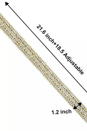 traditional ethnic kundan studded adjustable kamarband/belly chain/kandora/wait belt for women