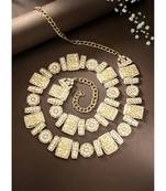 traditional ethnic kundan studded adjustable pearl kamarband/belly chain/kandora/wait belt for women