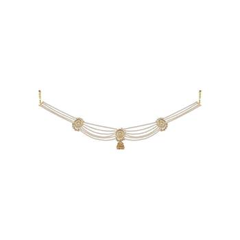 traditional ethnic floral design kundan and stone adjustable kamarband/kandora/wait belt for women 1