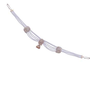 traditional ethnic floral design kundan and stone adjustable kamarband/kandora/wait belt for women 5