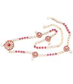 traditional ethnic kundan and stone adjustable kamarband/belly chain/kandora/wait belt for women