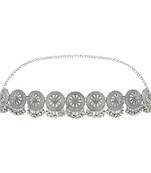ethnic silver oxidised traditional with ghungroo adjustable boho waist chain/kamarband