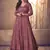 Mauve Pink Georgette Wedding Lehenga Kameez AM123A