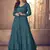 Teal Blue Georgette Wedding Lehenga Kameez AM123B