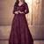 Wine Georgette Wedding Lehenga Kameez AM123C
