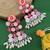Colorful sequence beaded earring floral with pearl design dangler earring fashion jewelry for women