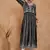 Women's black rayon embroidery georgette kurti