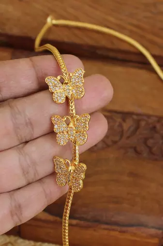 Gold platted butterfly moppu chain