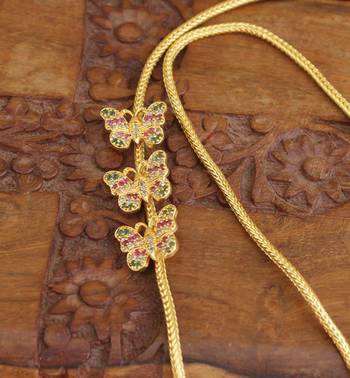 Gold platted butterfly moppu chain 2