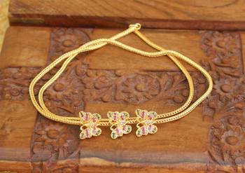 Gold platted butterfly moppu chain 3