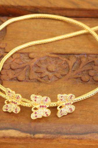 Gold platted butterfly moppu chain