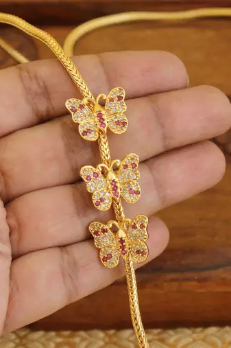 Gold platted butterfly moppu chain