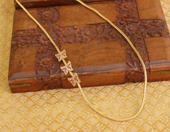 Gold platted butterfly moppu chain 1