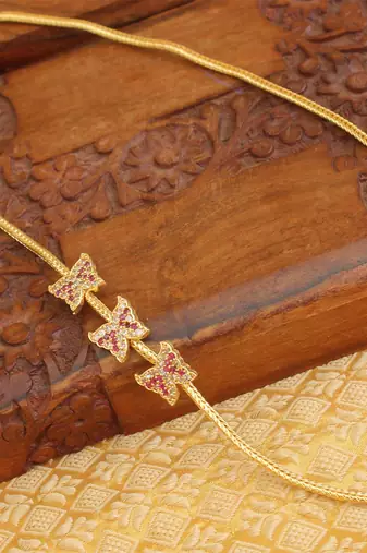 Gold platted butterfly moppu chain