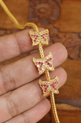 Gold platted butterfly moppu chain