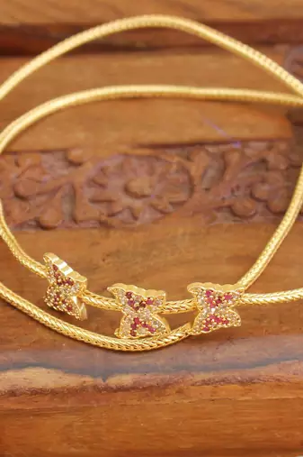 Gold platted butterfly moppu chain