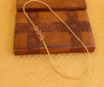 Gold platted butterfly moppu chain 1