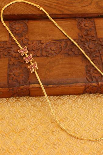 Gold platted butterfly moppu chain