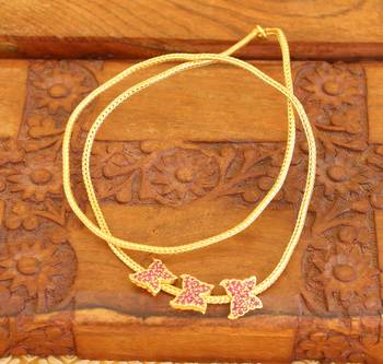 Gold platted butterfly moppu chain 3