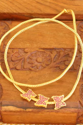 Gold platted butterfly moppu chain