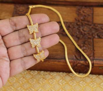 Gold platted butterfly moppu chain 2