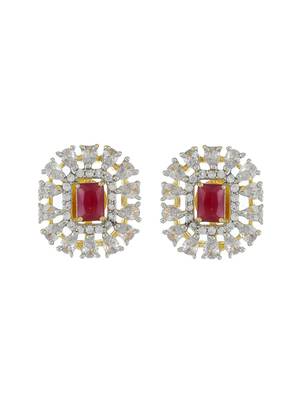 Red onyx choker jewellery set 4
