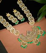 Long ranihaar bridal jadau jewellery set