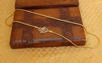Gold platted peacock moppu chain 4