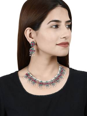 Antique temple choker jewellery set 2