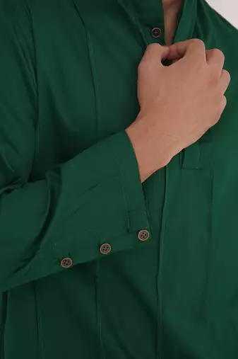 Emerald pintuck kurta