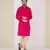 Fuchsia pintuck kurta
