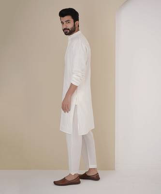 Ivory pintuck kurta 2