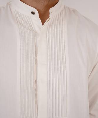 Ivory pintuck kurta 4
