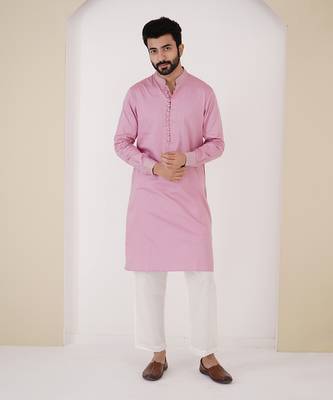 Mauve zari kurta 1