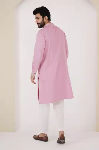 Mauve zari kurta