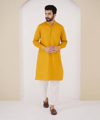 Gold zari kurta 1