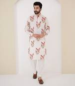 Ivory flora kurta