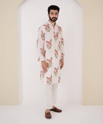 Ivory flora kurta 2