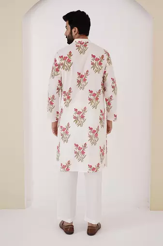 Ivory flora kurta