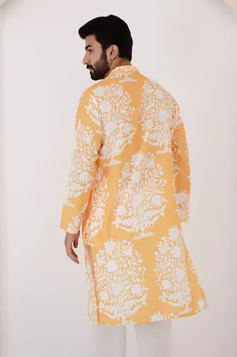 Sunflower floral kurta