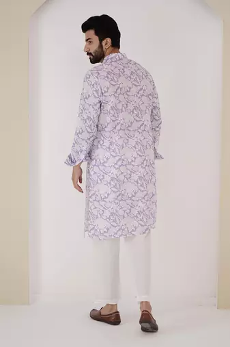 Lilac orchid kurta