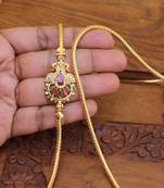 Gold platted peacock moppu chain