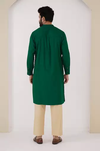 Emerald pintuck kurta set