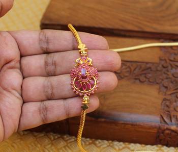 Gold platted peacock moppu chain 1