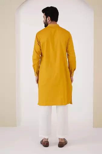 Gold zari kurta set