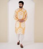Sunflower floral kurta set