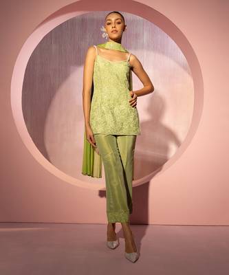Tamara green kurta set 1