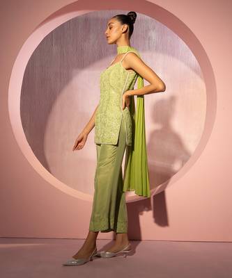 Tamara green kurta set 2