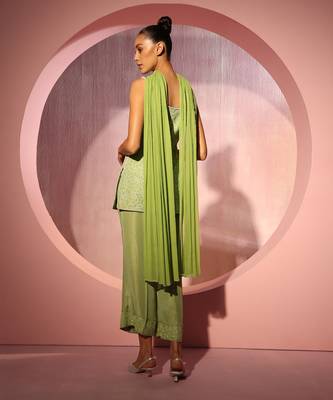 Tamara green kurta set 3